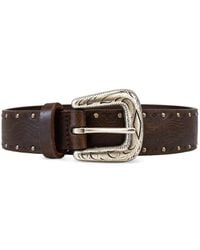 Anderson's - Studded Western-Style Belt - Lyst