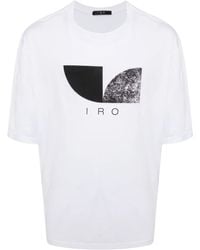 IRO - Katoenen T-Shirt Met Logoprint - Lyst