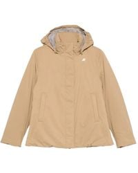 K-Way - Marlette Hooded Logo-Patch Jacket - Lyst
