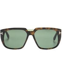 Tom Ford - Tortoiseshell-Effect Square-Frame Sunglasses - Lyst