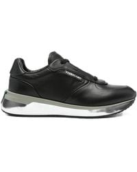Ferragamo - Baskets Gancini À Plaque Logo - Lyst