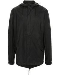 Rains - Beschichteter Parka Mit Kordelzug - Lyst