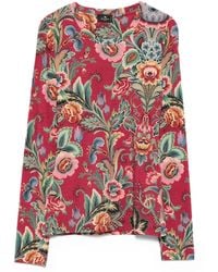 Etro - フローラル ロングスリーブ トップ - Lyst