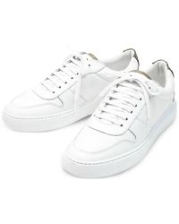 Herno - Leather Panelled Sneakers - Lyst