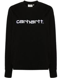 Carhartt - Sweatshirt Mit Logo-Stickerei - Lyst