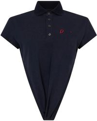 DSquared² - Polo Just Right Fit Con Scollo Profondo - Lyst