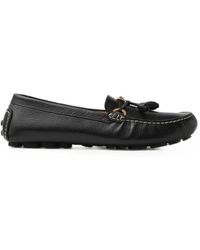 Versace - Robin Leather Driving Shoes - Lyst