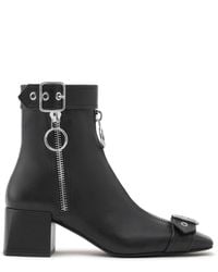 Courreges - Gogo Leather Ankle Boots - Lyst