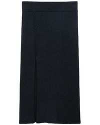 Filippa K - Gonna Midi Con Spacco - Lyst