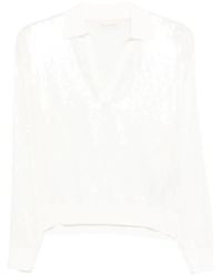 Liu Jo - Haut À Ornements De Sequins - Lyst