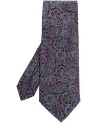 Etro - Paisley-Print Silk Tie - Lyst
