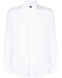 Fedeli - Button-Up Linen Shirt - Lyst