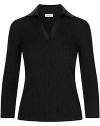 Agnona - Ribbed Long-Sleeve Top - Lyst