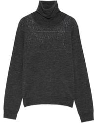 P.A.R.O.S.H. - Rhinestone-Embellished Roll-Neck Top - Lyst
