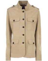 Antonelli - Suede Patch-Pocket Jacket - Lyst