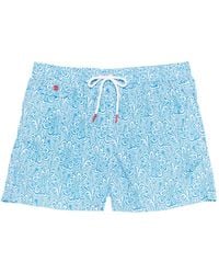 Kiton - Short De Bain À Fleurs - Lyst