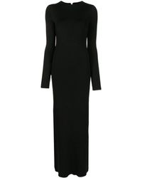 Galvan London Maxi-jurk Met Lange Mouwen - Zwart