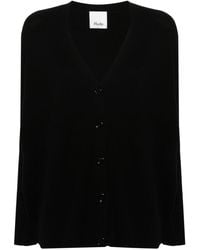 Allude - V-neck Button-up Cardigan - Lyst
