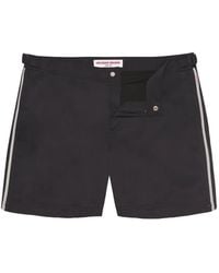 Orlebar Brown - Bulldog Stripe-Detail Swim Shorts - Lyst