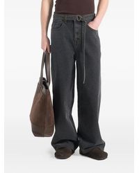 Manière De Voir - Adam Jeans Met Wijde Pijpen En Ceintuur - Lyst