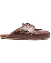 Maje - Leather Boat Mules - Lyst