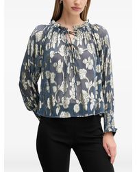 INTROPIA - Top Met Bloemenprint En Ruches - Lyst
