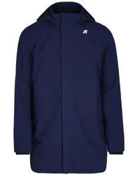 K-Way - Logo-Patch Hooded Jacket - Lyst