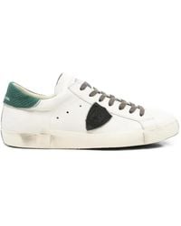 Philippe Model - Sneakers Im Distressed-Look Mit Logo-Patch - Lyst