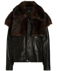 Dolce & Gabbana - Leren Jack - Lyst