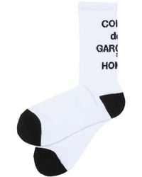 Comme des Garçons - Logo-intarsia Calf Socks - Lyst