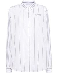 Pushbutton - Logo-embroidered Striped Shirt - Lyst