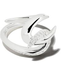 Shaun Leane - Anello Con Diamante A Forma Di Uncino - Lyst