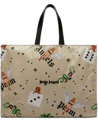 Palm Angels - Tote Bag Mit Pin-Up - Lyst