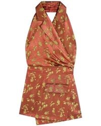Dries Van Noten - Backless Jacquard Top - Lyst