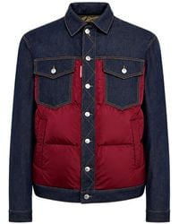 DSquared² - Hybrid Puffer Jeans Jacket - Lyst