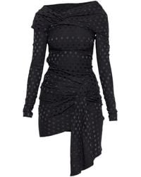 Isabel Marant - Draped Polka-Dot Mini Dress - Lyst