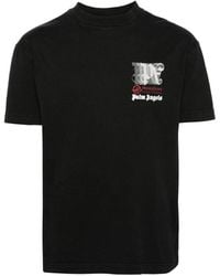 Palm Angels - X Haas Racing-print Cotton T-shirt - Lyst