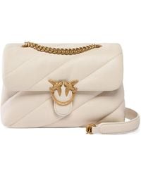 Pinko - Small Love Bag Puff Maxi Quilt New Buckle Shoulder Bag - Lyst