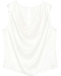 Officine Generale - Cowl-Neck Sleeveless Top - Lyst