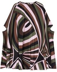 PUCCI - Iride-Print Crepe De Chine Kaftan - Lyst
