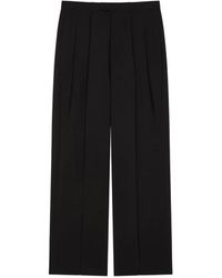 Givenchy - Hose Mit Doppelter Falte Aus Wolle Und Mohär - Lyst
