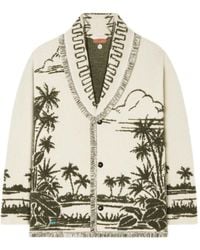 Alanui - Palm-Tree Fringed Cardigan - Lyst