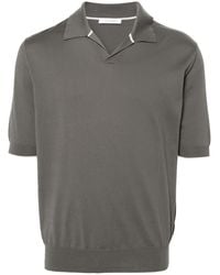 Cruciani - Fine-Ribbed Polo Shirt - Lyst