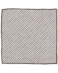 Brunello Cucinelli - Sciarpa A Righe - Lyst