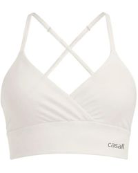 Casall - Crossover-Front V-Neck Sports Bra - Lyst