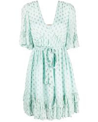 Twinset - Fil-Coupé Jacquard Mini Dress - Lyst