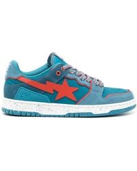 A Bathing Ape - Sk8 Sta Panelled Sneakers - Lyst