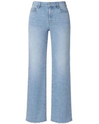 PAIGE - Anessa Frayed Jeans - Lyst