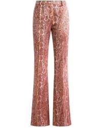 Etro - Pantalones Acampanados En Jacquard - Lyst