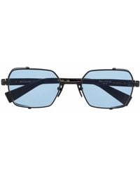 Balmain - Brigade Iii Square-Frame Sunglasses - Lyst